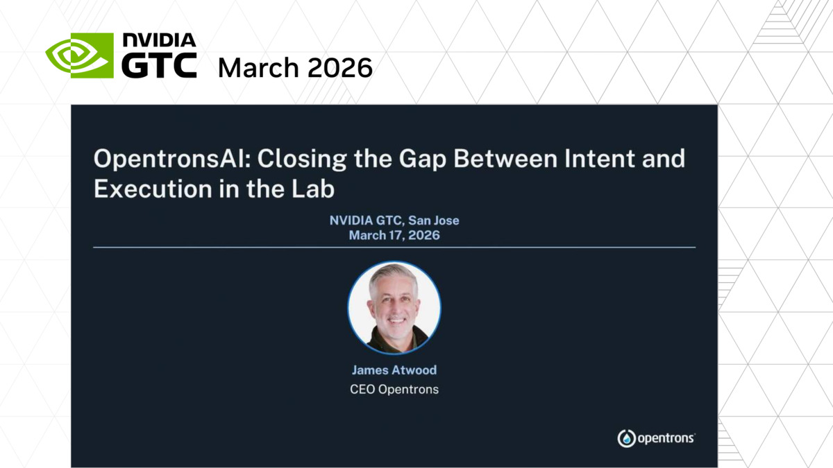 Opentrons: Close the Gap Between Intent and Execution in the Lab ...