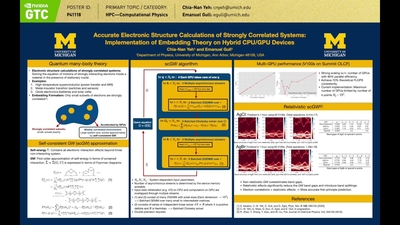 Accurate Electronic Structure Calculations of Strongly Correlated Systems: Implementation of Embedding Theory on Hybrid CPU/GPU Devices