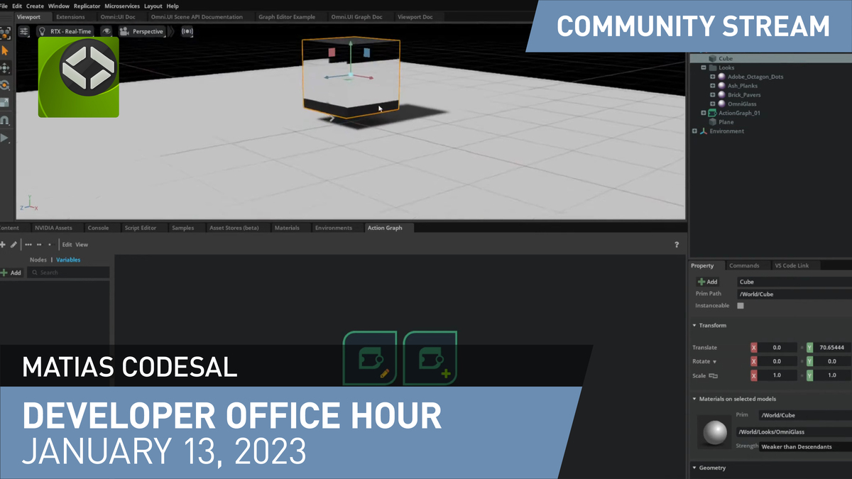 NVIDIA Omniverse Developer Office Hour - 1/13/2023 | Omniverse 2020 ...