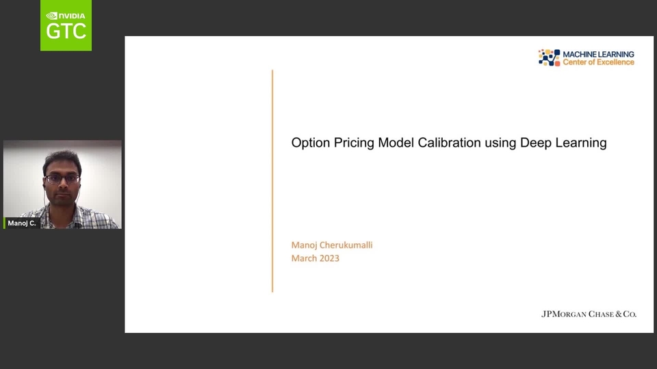 Option Pricing Model Calibration using Deep Learning NVIDIA OnDemand