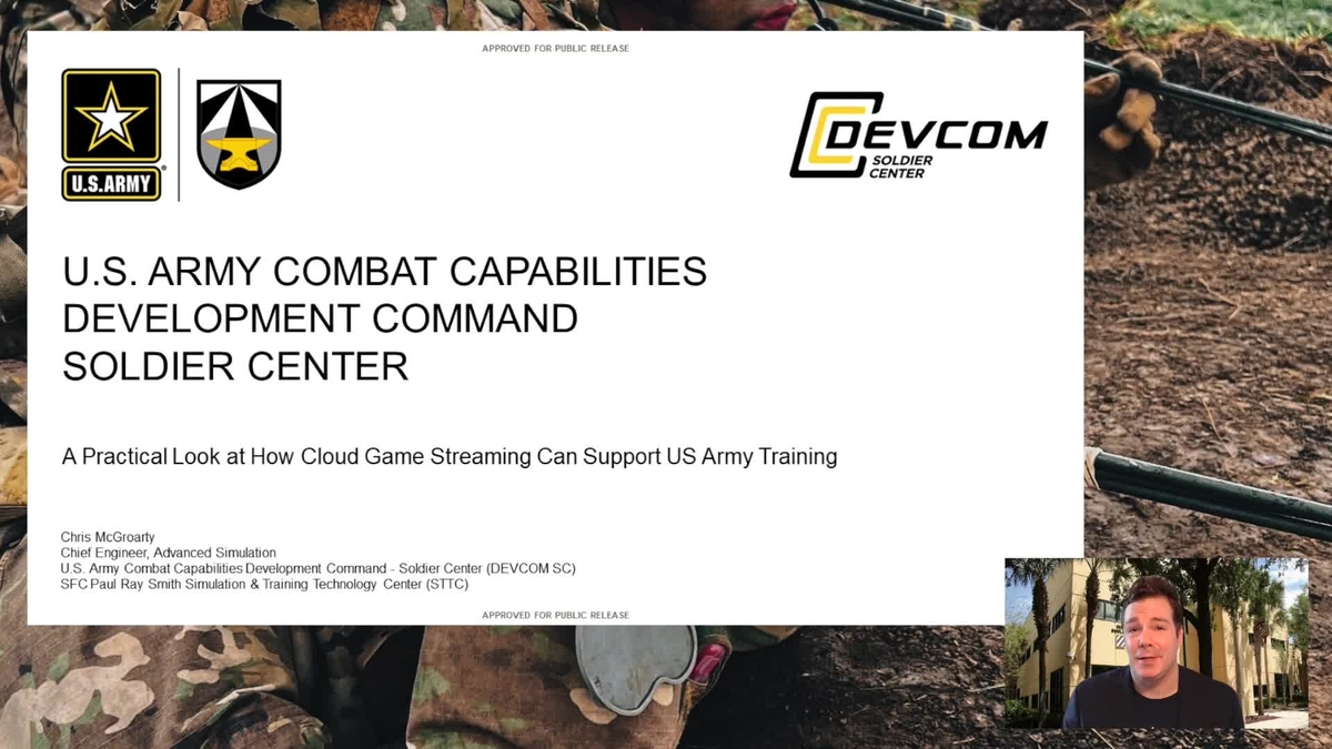 Improving US Army Training with Cloud Game Streaming | GTC Digital ...