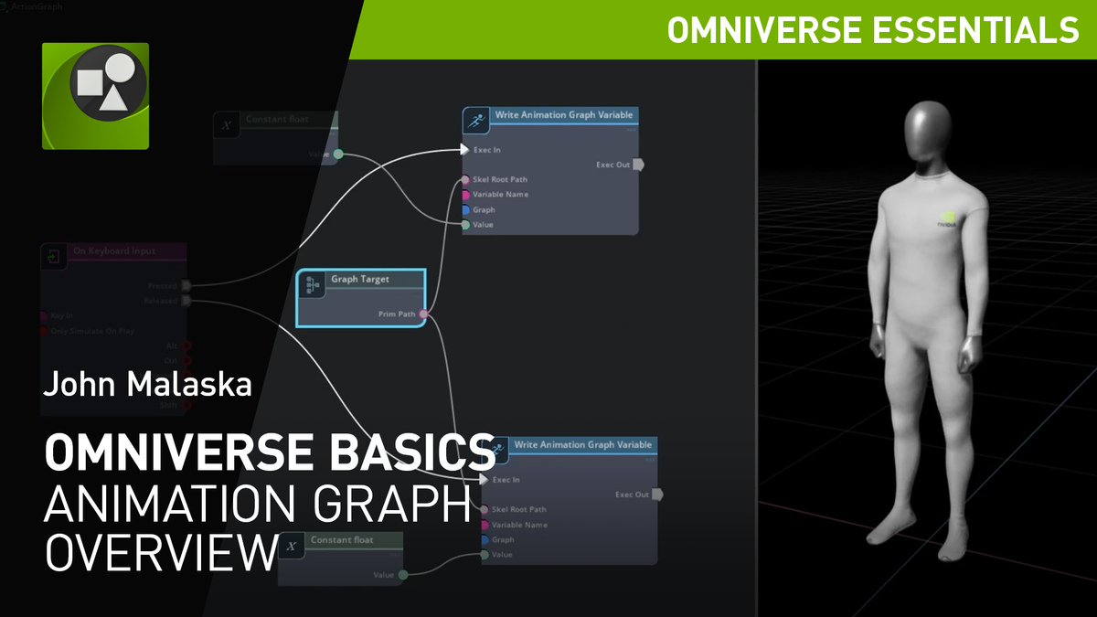 Animation Graph Overview Omniverse 2020 Nvidia On Demand