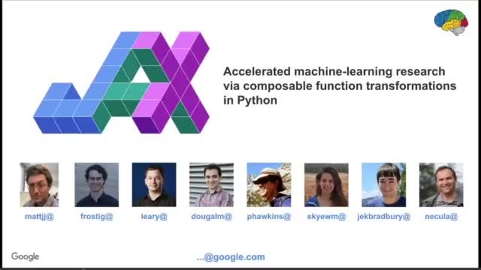 GitHub - google/jax: Composable transformations of Python+NumPy programs:  differentiate, vectorize, JIT to GPU/TPU, and more