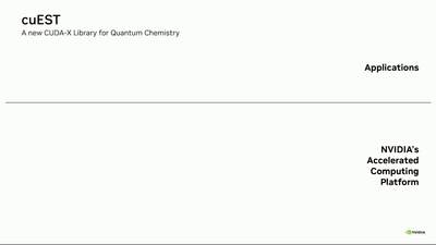 Image 2: cuEST: Accelerating Quantum Chemistry on GPUs