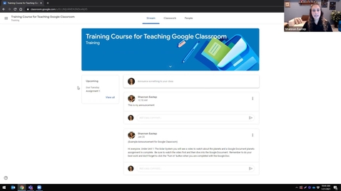 Thumbnail for entry COE PD:  Google Classroom