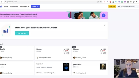 Thumbnail for entry Quizlet and StudyStack March 2022