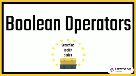 Thumbnail for Boolean Operators (Searching Toolkit Series)
