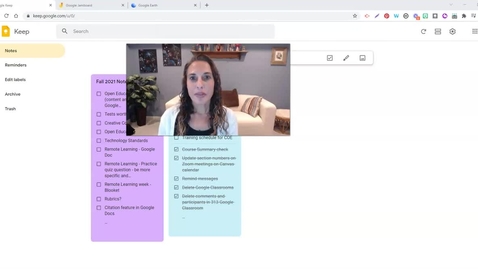 Thumbnail for Google Keep, Jamboard, Earth (November 2021)