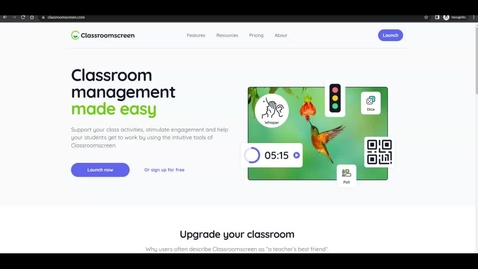 Thumbnail for entry ClassroomScreen Overview (September 2022)