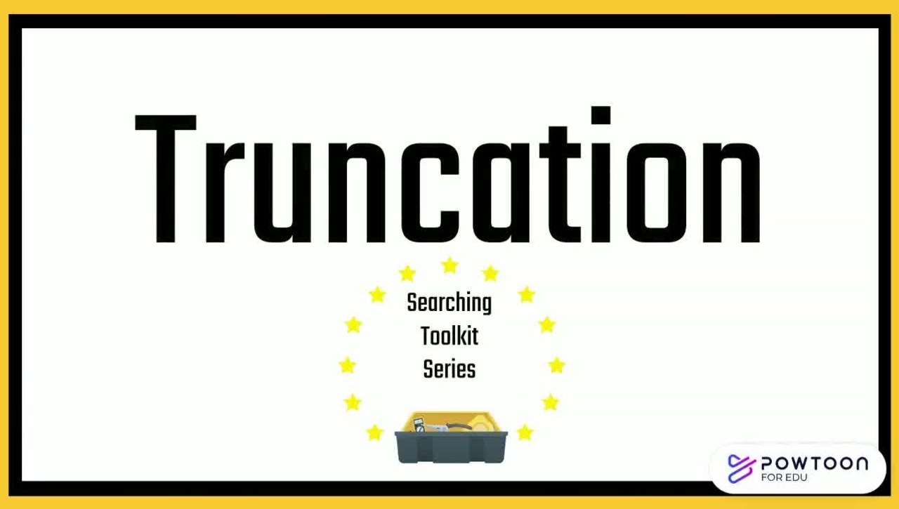 Truncation (Searching Toolkit Series)