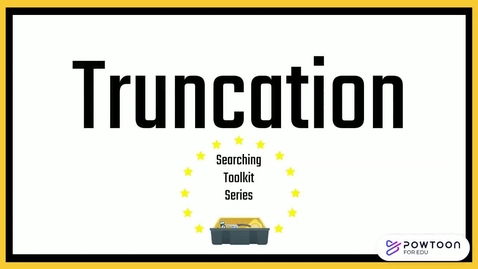 Thumbnail for Truncation (Searching Toolkit Series)