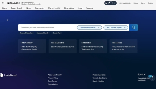 Nexis Uni: How to Get There