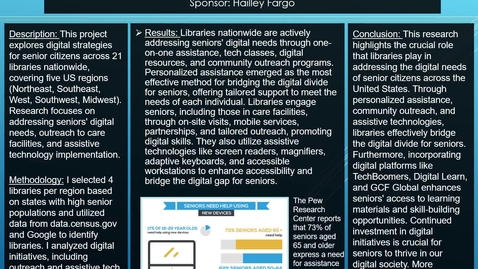 Thumbnail for Bridging the Digital Divide for Senior Citizens: A comparative analysis of libraries across the United States