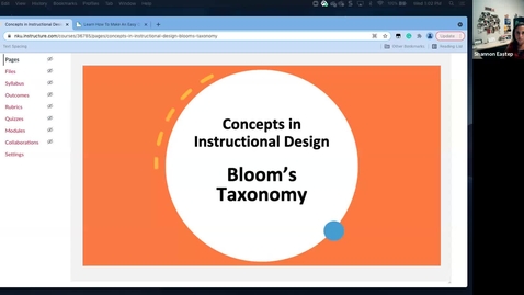 Thumbnail for Concepts in Instructional Design: Bloom's Taxonomy - Fall 2021