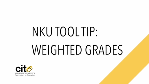 Thumbnail for entry What are Weighted Grades?