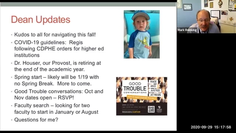 Thumbnail for Dean, Director and Advising Meeting 