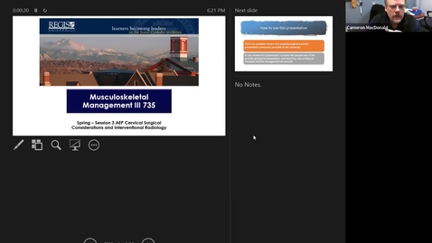 Thumbnail for entry CS Surgical and Interventional Radiology Considerations