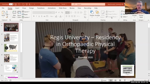Thumbnail for entry Regis University Orthopaedic Residency in Physical Therapy: Overview - Graduate Reflections