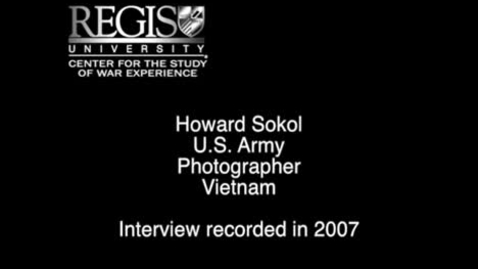 Thumbnail for entry Howard Sokol Interview