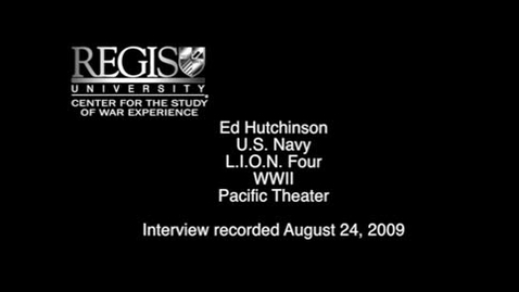 Thumbnail for Ed Hutchinson Interview