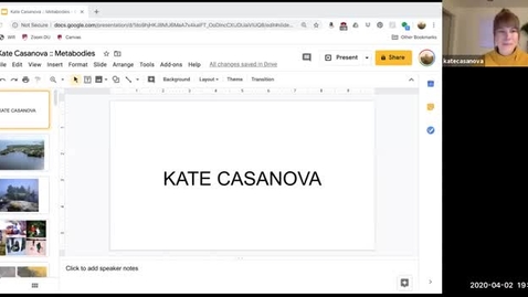 Thumbnail for Kate Casanova Artist Presentation O'Sullivan Art Gallery on April 2, 2020