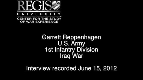 Thumbnail for entry Garrett Reppenhagen Interview