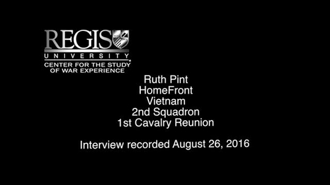 Thumbnail for entry Ruth Pint Interview