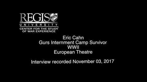Thumbnail for Eric Cahn Interview