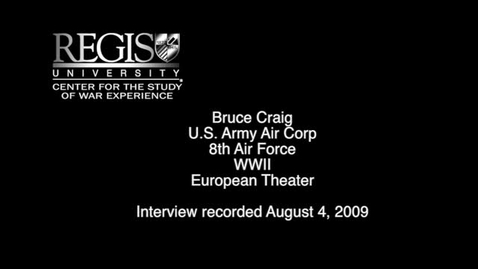 Thumbnail for entry Bruce Craig Interview
