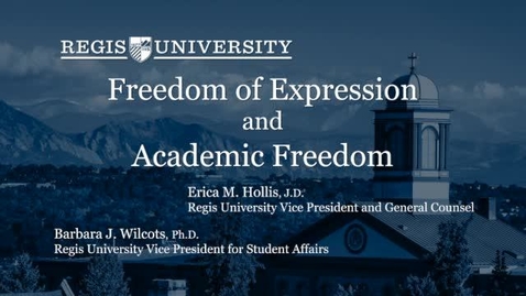 Thumbnail for entry Academic Freedom &amp; Expressions Policy