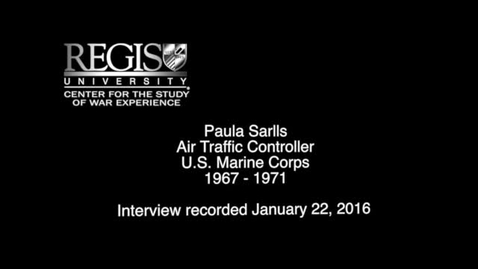 Thumbnail for entry Paula Sarlls Interview