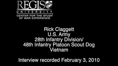 Thumbnail for entry Rick Claggett Interview