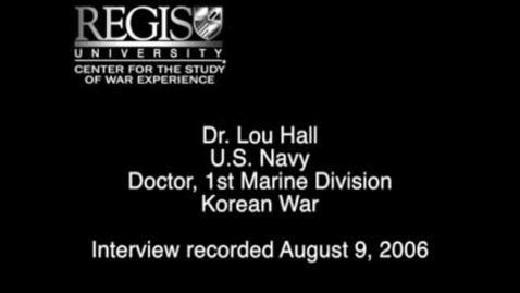 Thumbnail for entry Dr. Lou Hall Interview