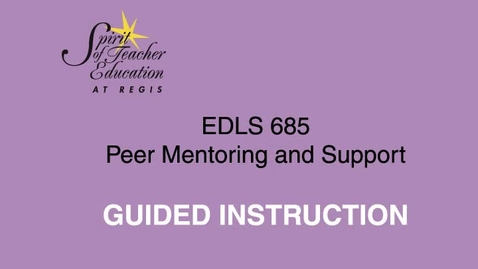Thumbnail for EDFD407/607: Guided Instruction