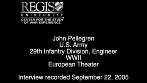 Thumbnail for entry John Pellegren Interview