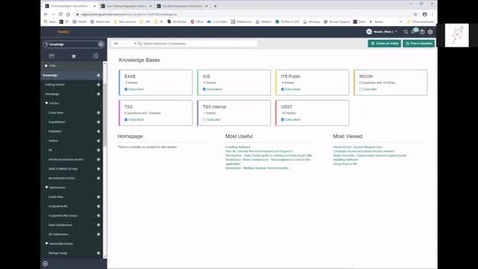 Thumbnail for entry ServiceNow Tips and Tricks: Knowledge Visibility Options and Testing