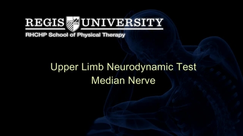 Thumbnail for entry ULNTT Median Nerve