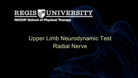 Thumbnail for ULNTT Radial Nerve