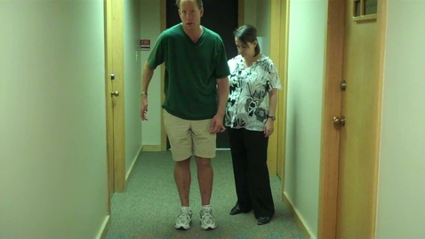 Thumbnail for Standing in single limb stance by an individual with a traum