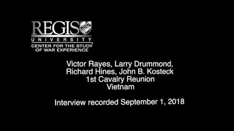 Thumbnail for entry 2018- 1st Cavalry Reunion - Rayes_Drummond_Kosteck_Hines