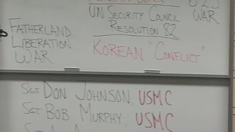 Thumbnail for Stories From Wartime 03-24-2009 The Korean War