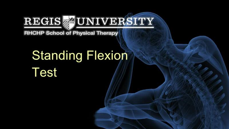 DPT705: Standing Flexion Test