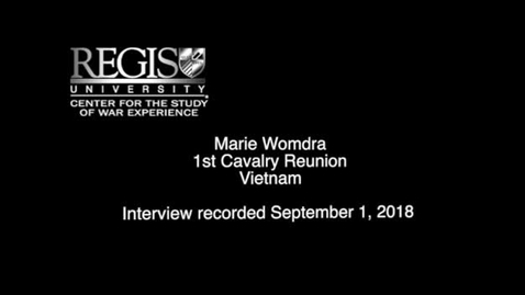 Thumbnail for entry Marie Womdra Interview