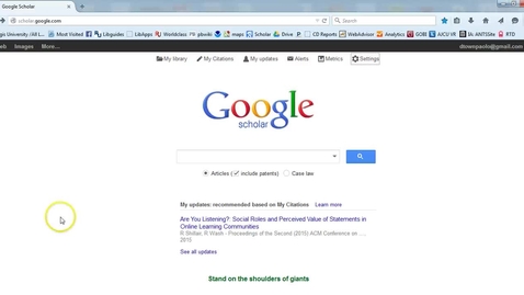Thumbnail for Google Scholar