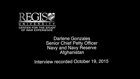 Thumbnail for entry Darlene Gonzales Interview