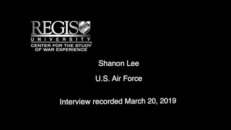 Thumbnail for entry Shanon Lee Interview