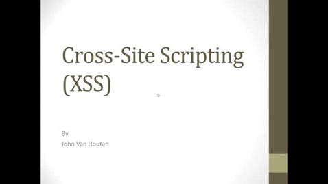 Thumbnail for Cross-Site Scripting