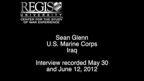 Thumbnail for entry Sean Glenn Interview