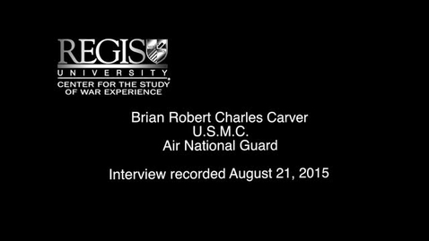 Thumbnail for entry Brian Carver Interview 2