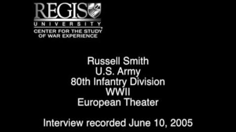 Thumbnail for entry Russell L. Smith Interview